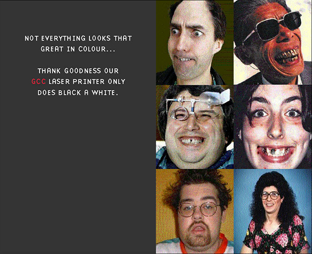 GCC Printers Ugly Advert Concept