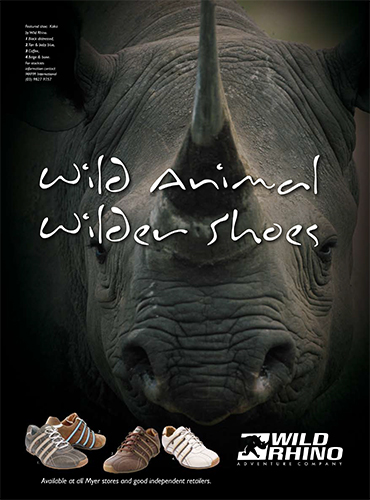 Wild Rhino Wild Animal Advert